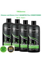 TRESemme Cleanse and Renew 2-in-1 SHAMPOO Plus CONDITIONER 900 ml Pack 4